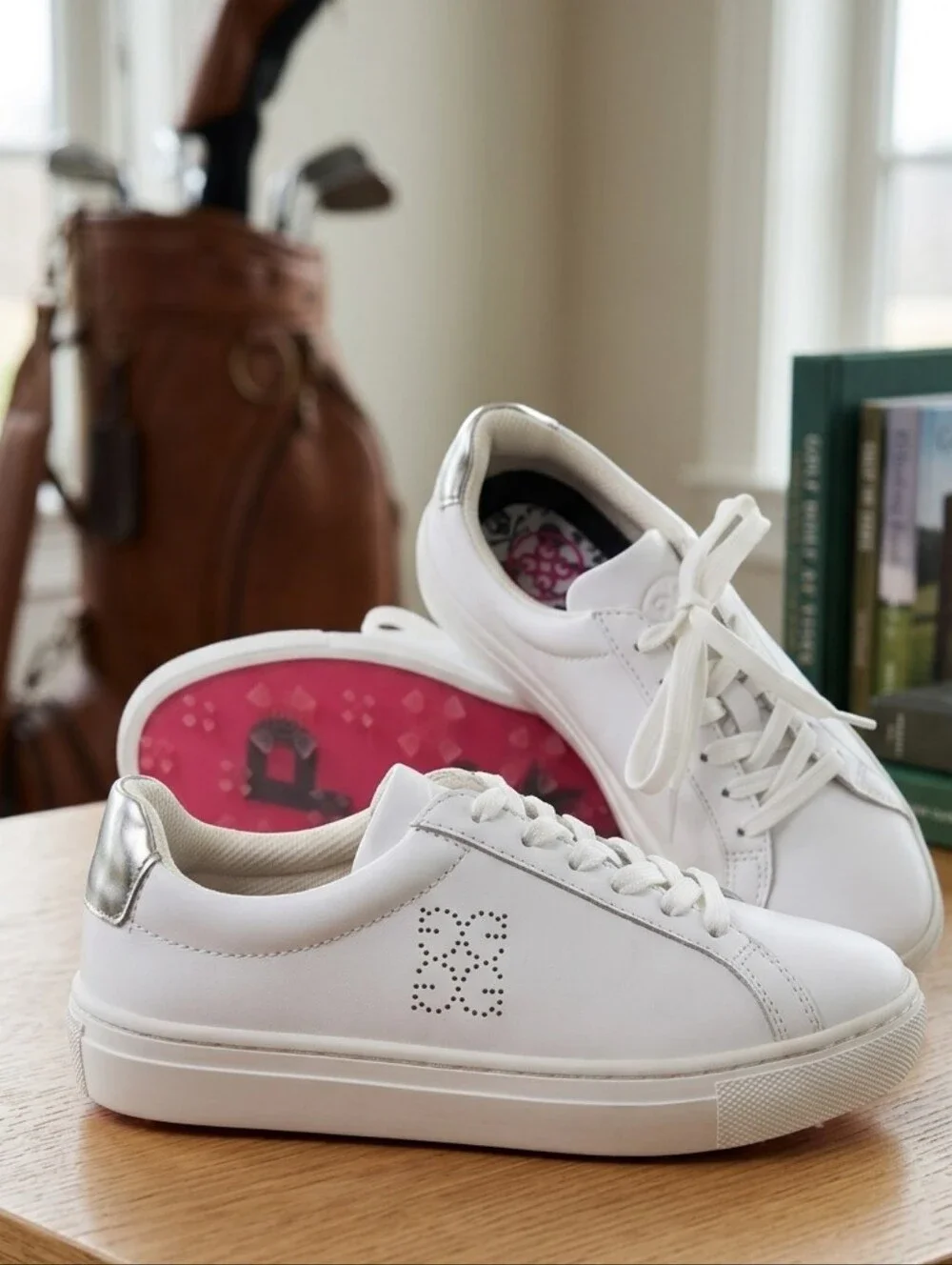 G/FORE Ladies Disruptor Golf Shoes Snow White Silver Sz 5.5 / EU 36 New - Picture 4 of 11